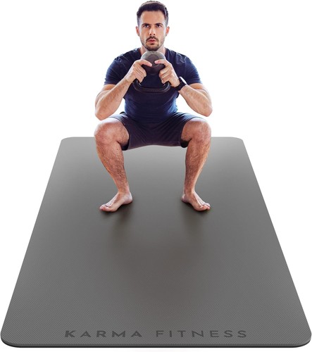 Large exercise mat 10mm - mat,