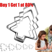 Christmas Tree Stainless Steel Cookies Cutter Fondant Cake Biscuit Pastry Mold