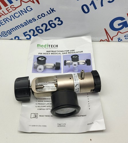 Meditech oxygen regulator - regulator., pin