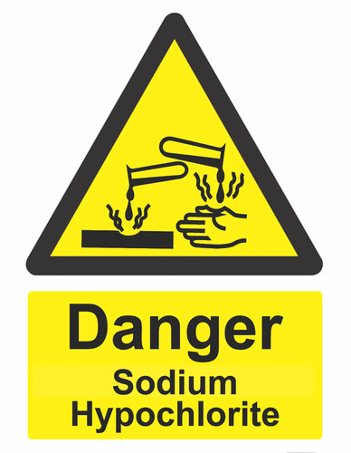 Danger sodium hypochlorite - danger,