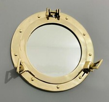 12" Brass Porthole Mirror