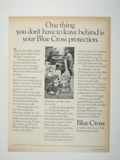 1971 Vintage Blue Cross Print