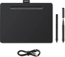 [£150] Wacom Intuos Drawing Tablet w/ Pen - Medium Black Wired