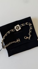 Chanel choker gold - gold, white