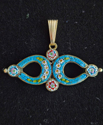 Micro mosaic pendant - micro,