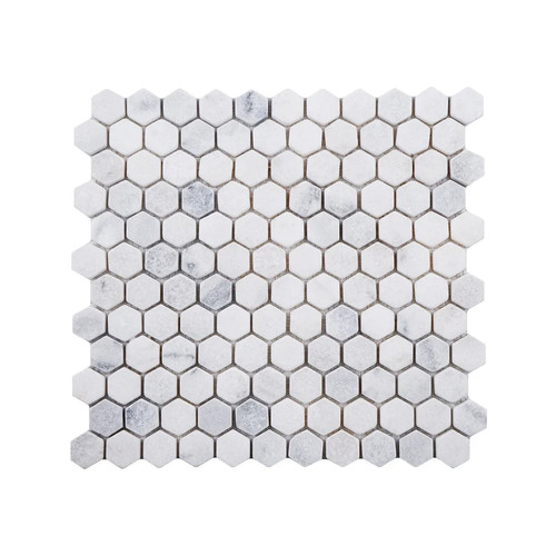 Carrara white tumbled marble - carrara,