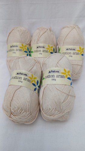500g patons cotton - 500g, aran