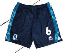Middlesbrough FC Adult XL Football Shorts Player Issue #6 Errea
