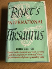 Roget's International Thesaurus: Third edition  1973 