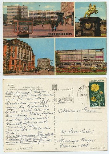 63964 dresden postcard - 63964-dresden,
