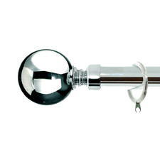 Curtain Pole Professional Quality 35 mm Polished Chrome Ball Finial