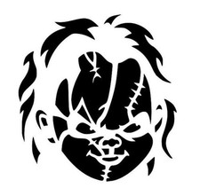 Car Sticker Decal Chucky BLACK