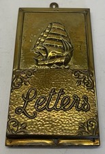 Vintage Handmade Brass Galleon