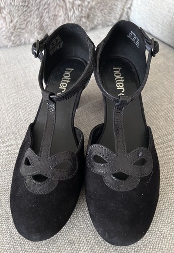 Hotter darcy black suede - hotter,