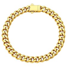 Fiusem Mens 14K Gold Plated