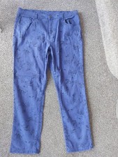 Vintage DG2 Diane Gilman Jeans Womens (34" Waist) (29" Leg) Y2K Purple Patterned