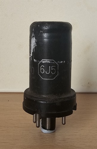 6j5 triode valve tube - valve, /