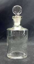 Antique J Grossmith & Son Perfumery London Glass Perfume Bottle & Stopper