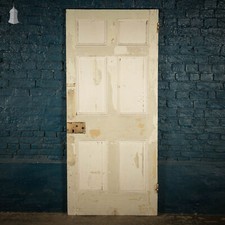 Pine Panelled Door, 6 Panel White Painted