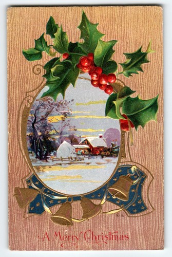 Christmas joys postcard rustic - joys,