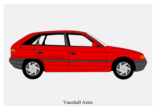 Poster vauxhall astra - poster,