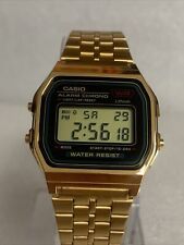 CASIO DIGITAL VINTAGE GOLD WATCH. A159WGE.