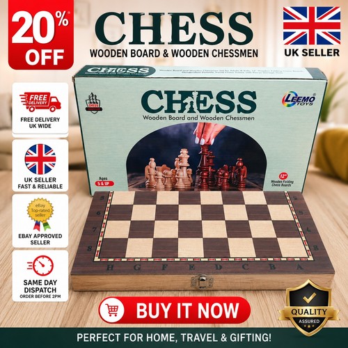 Wooden folding chess set - folding,