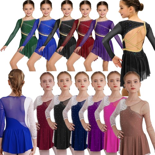 Girls leotard dance dresses - uk,