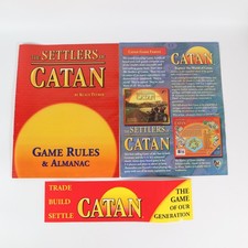 Settlers of Catan Replacement Game Rules & Almanac - Fast Dispatch - UK Seller