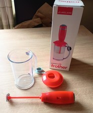 Lakeland Mini Milk Frother With Cup and Lid Boxed AA Battery Operated (Used)
