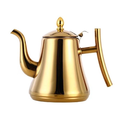 Stainless steel teapot - steel, coffee