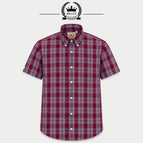 Relco check shirt short - relco,