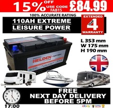 12v 110ah leisure battery - 12v,