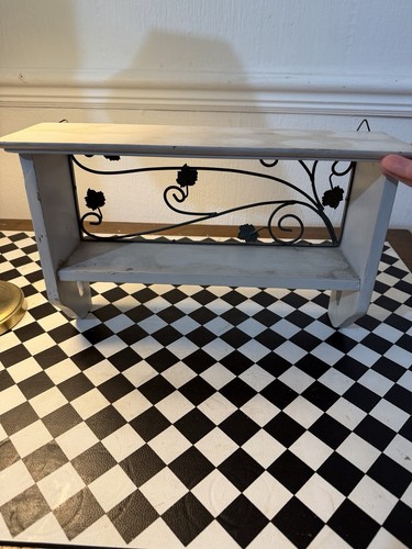 White cottage core wooden