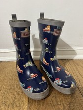 Hatley Blue Truck Pattern