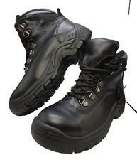 Womens Arco Black Work Leather Safety Hiking Boots Reinforced Toe UK Size 4