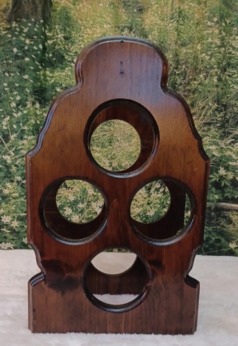 Vintage rack dark solid wood - dark,