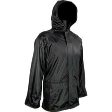 GENTS WATERPROOF WINDPROOF SAS BLACK JACKET Mens sizes night hunting hood coat