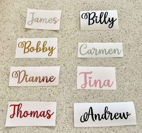 Custom name vinyl sticker - vinyl,