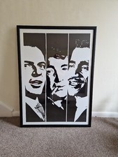 Rat Pack 65cm x 88cm Pop Art Print With Frame.