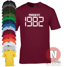 Made in 1982 t-shirt birthday