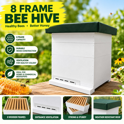 Frame langstroth beehive - 8-frame, box