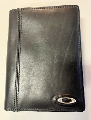 Vtg oakley black leather - oakley,