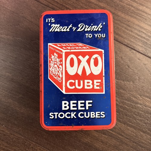 Vintage style oxo red - oxo, blue