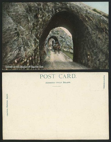 Cork old postcard - cork, tunnels