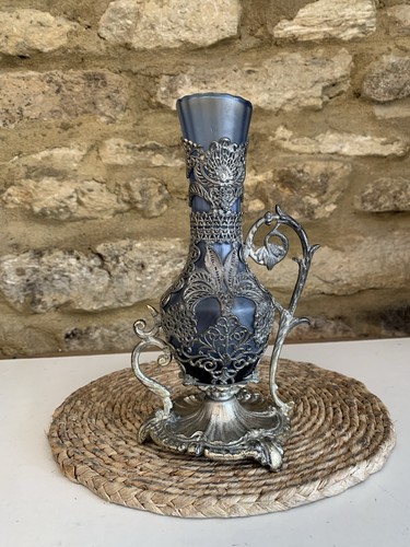 Vintage art deco nouveau - vintage, blue