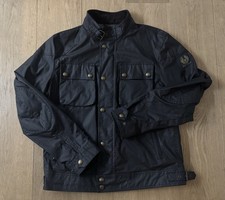 Belstaff Men's Waxed Cotton Racemaster Jacket In Black, UK 44, IT 54 (XL)