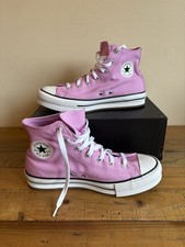 Converse CTAS EVA Lift Platform Hi Top Trainers Pink Women’s Kids UK 6 