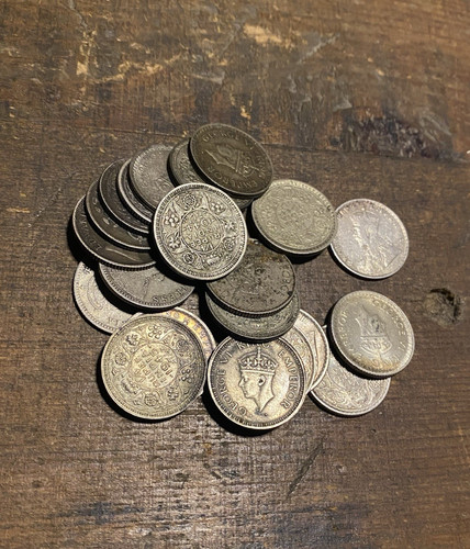 Silver rupees india - silver, 1/4