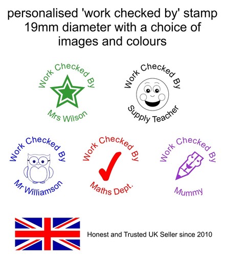Personalised teacher stamp - teacher,